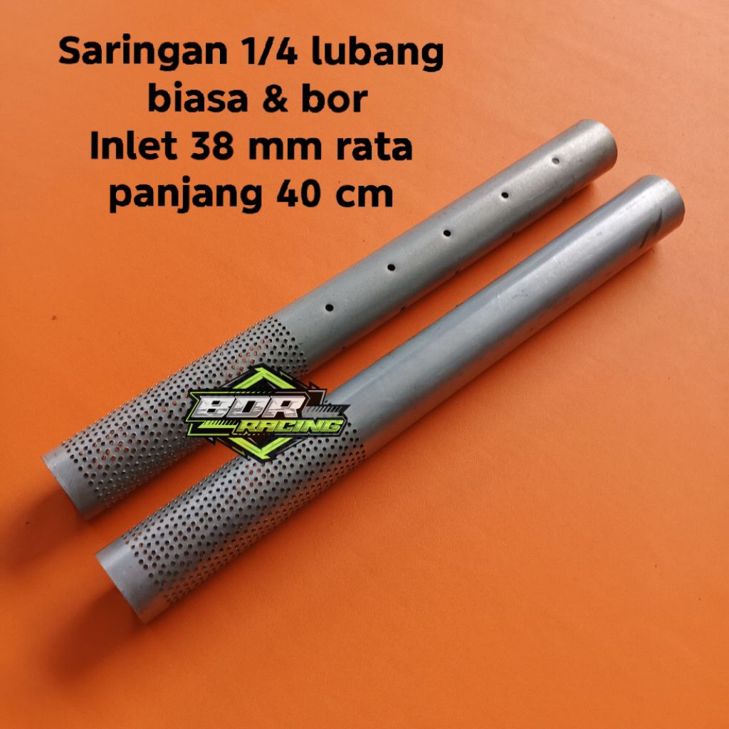 Saringan knalpot 1/4 Inlet 38 mm copy CMS tzm tsugigi panjang 40 cm
