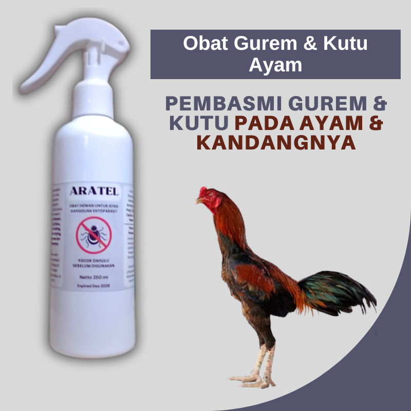 Cairan Obat Gurem Sier Pembasmi Kutu Ayam Spray Semprot 250ml