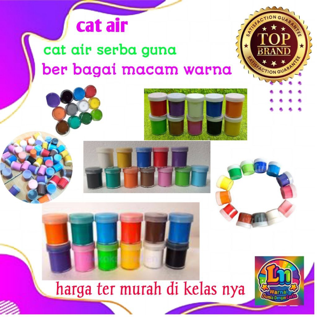 

cat air serba guna, cat air ini aman untuk anak, cat air ini untuk kemasan10mil/cc