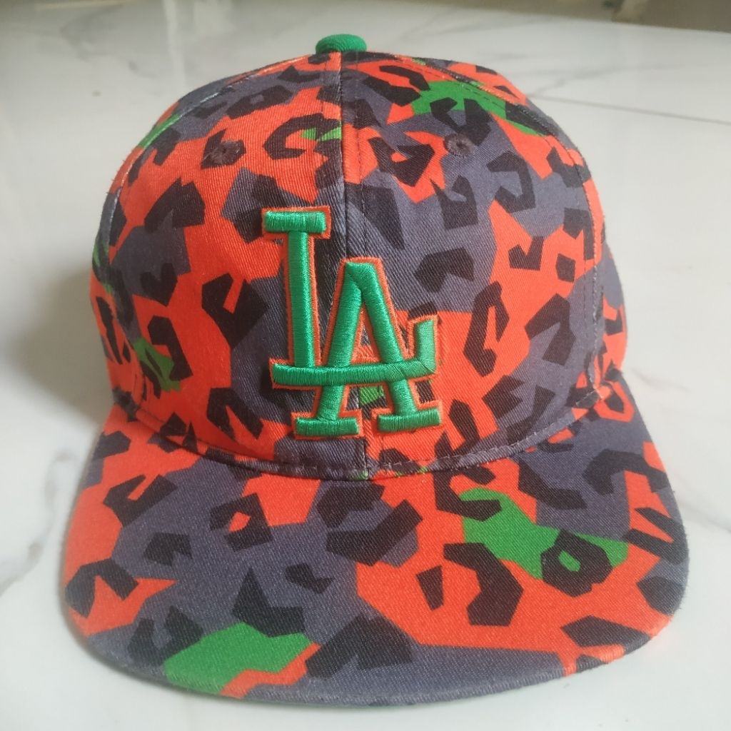 Topi Anak Bordir AOP LA Dodgers setelan MLB Original