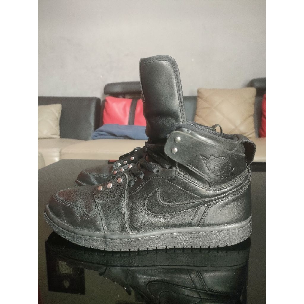 Sepatu Nike Air Jordan 1 Retro High Comme Des Garcon Black Mens Size 42,5 insole 27