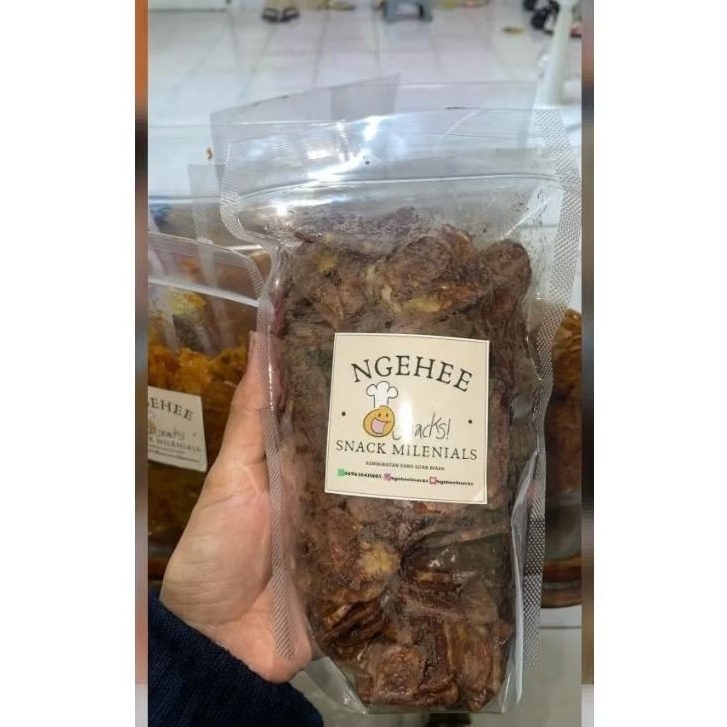 

kripik pisang coklat lumer