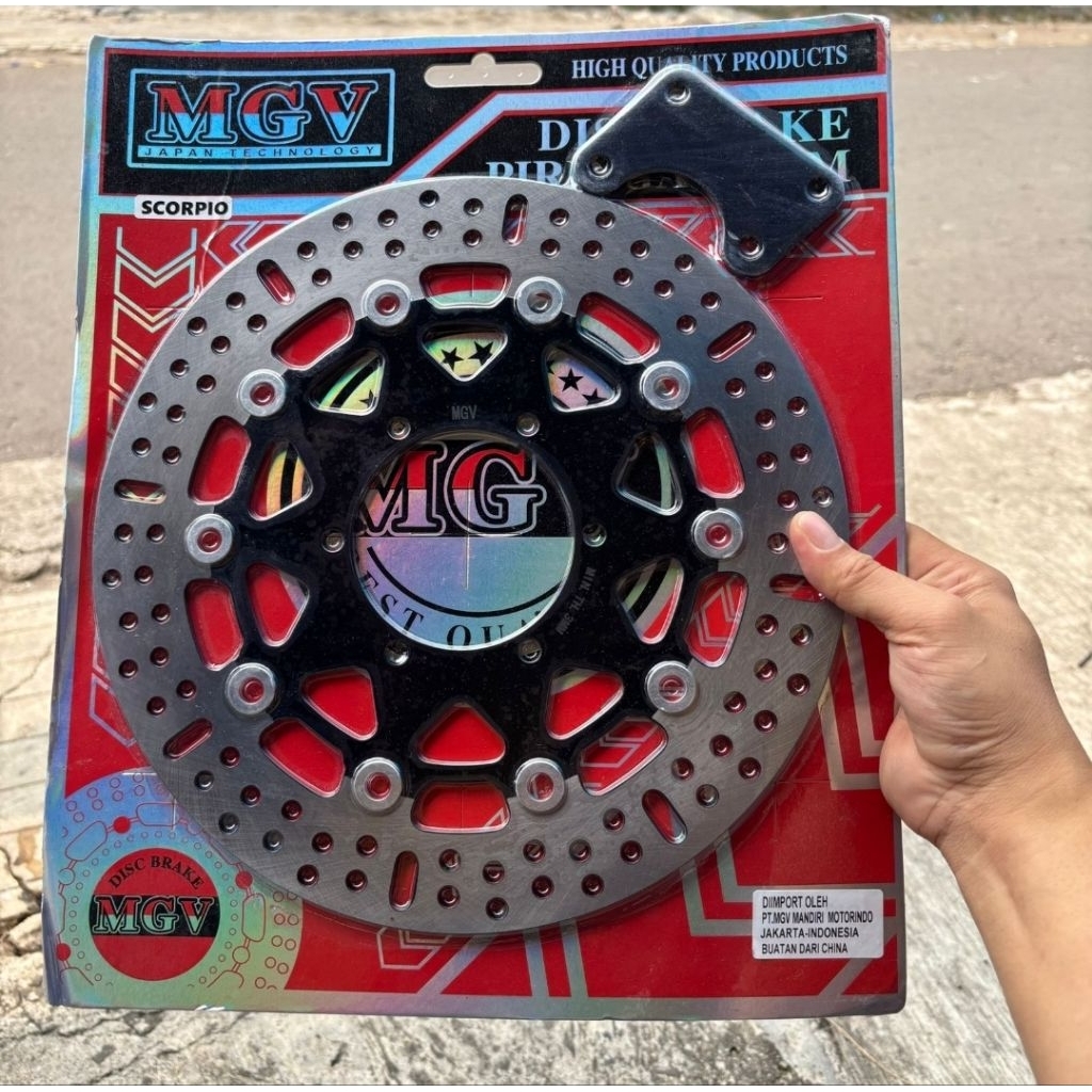 DISC BRAKE MGV SCORPIO Z PIRINGAN CAKRAM MGV SCORPIO DISC DEPAN MGV SCORPIO Z UKURAN DISC 300MM ORIG