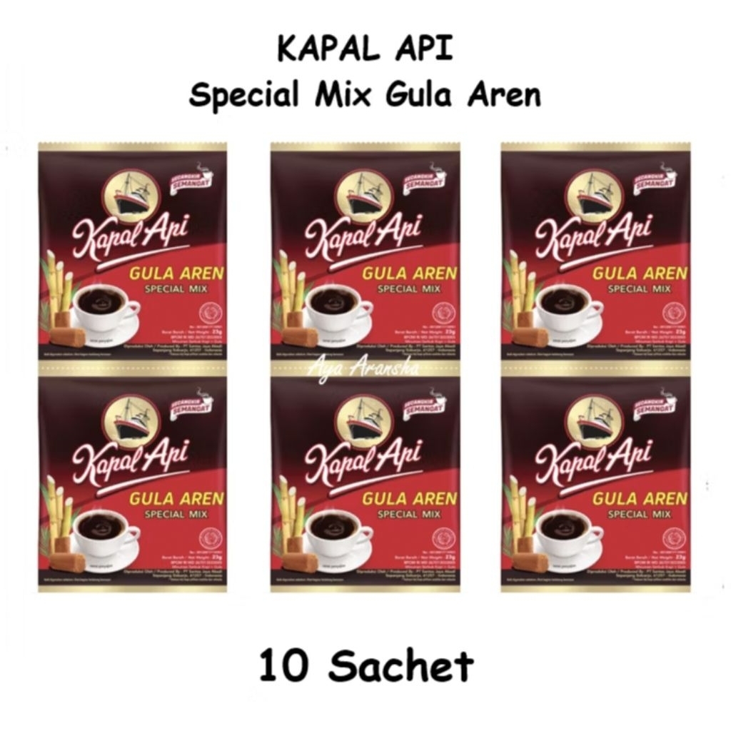 

Kopi Kapal Api Gula Aren 10 Sachet