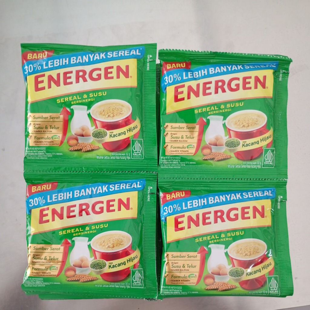 

Energen Kacang Ijo Renceng Isi 10sachet 32gr