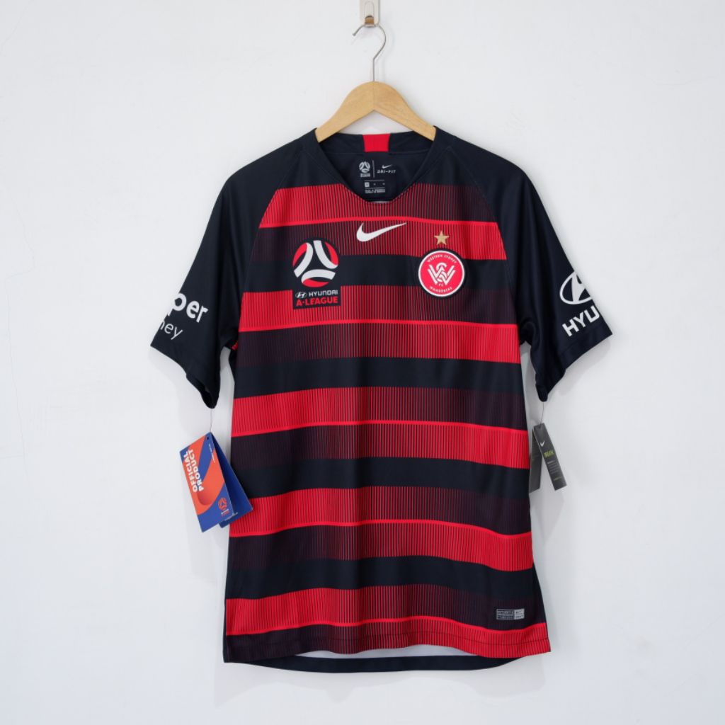 [MINUS] Men Team Western Sydney Wanderers Jersey Red Black