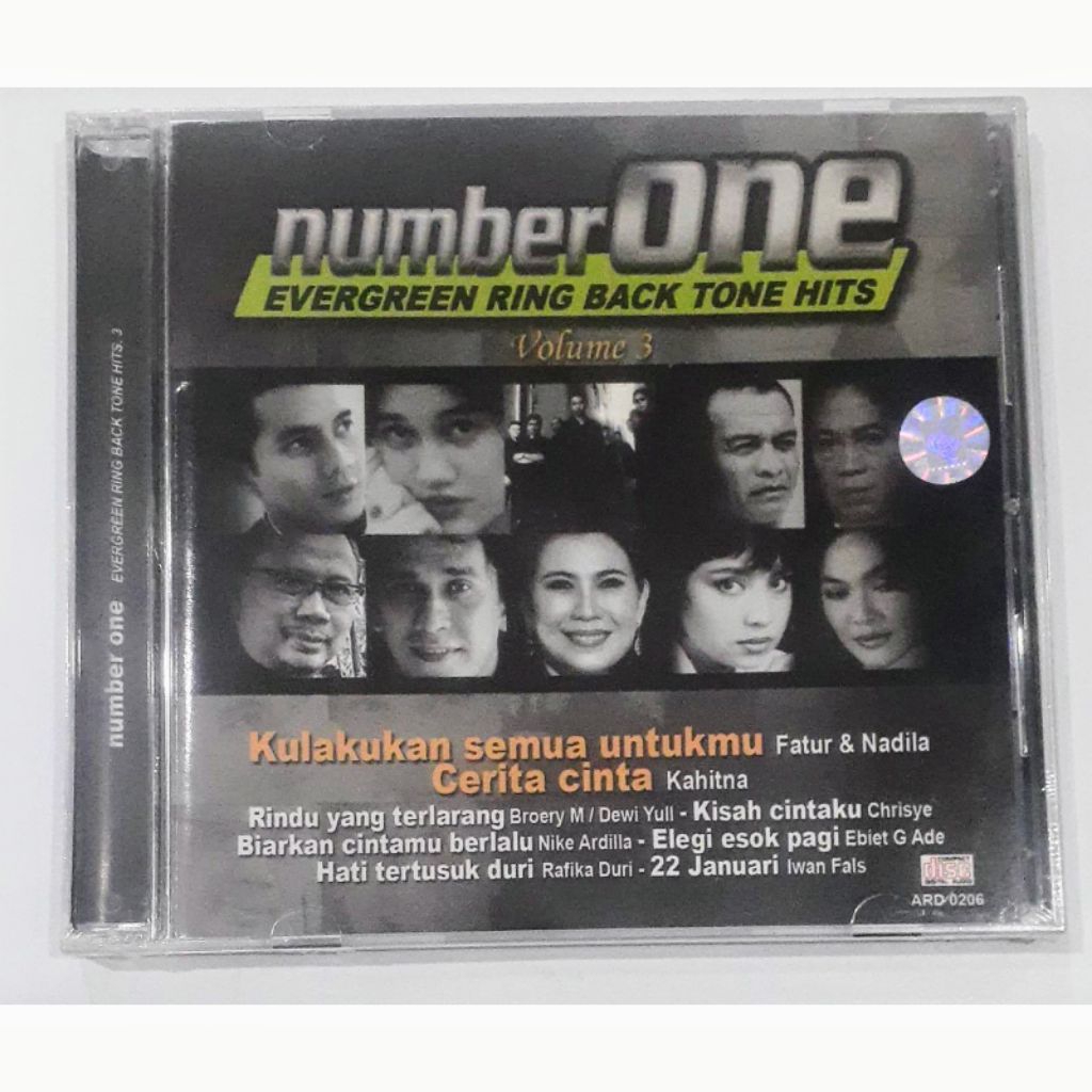 CD Number One Evergreen Ring Back Tone Hits Volume 3 Fatur & Nadila Kahitna Broery Marantika & Dewi 