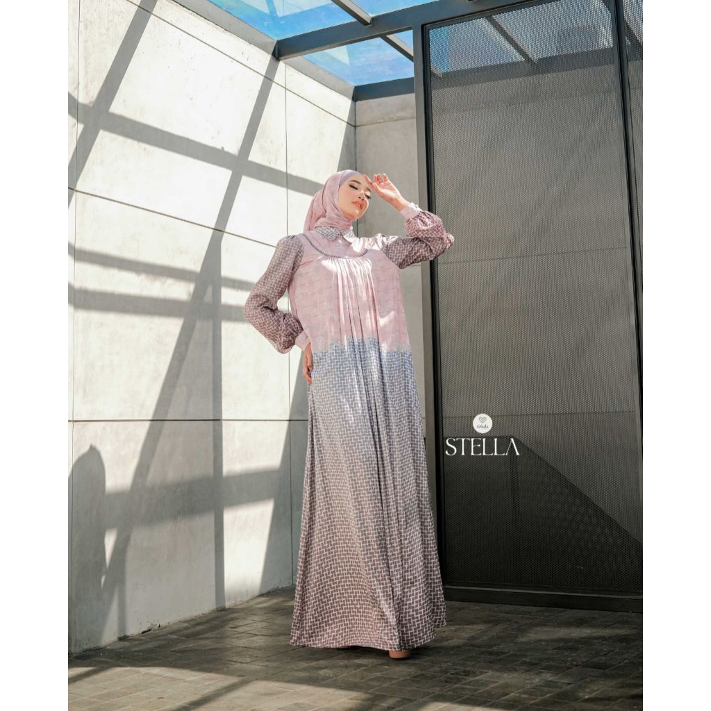 DRESS HIJAB PRINTING STELLA BY SHKATA ORI