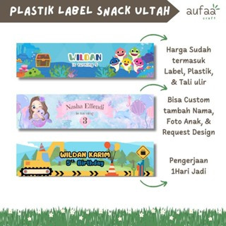 

Label Plastik Snack Ulangtahun | Label Ulangtahun Custom