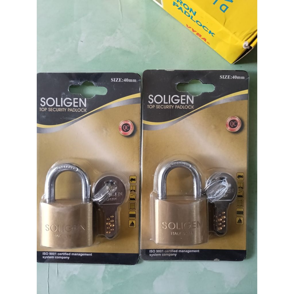 40MM GEMBOK SOLIGEN. GEMBOK SOLIGEN 40MM. GEMBOK KUNINGAN BESI 40MM. GEMBOK KUAT. GEMBOK BAGUS