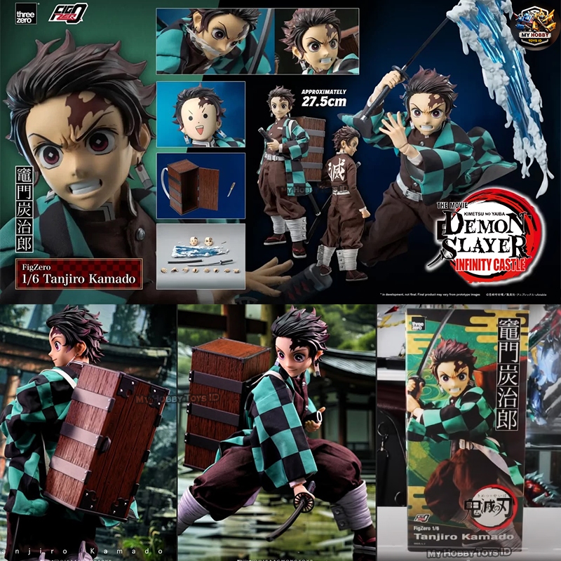 DP 100% ORI Threezero Action Figure Demon Slayer Tanjiro Kamado 1/6 Kimetsu No Yaiba Infinity Castle