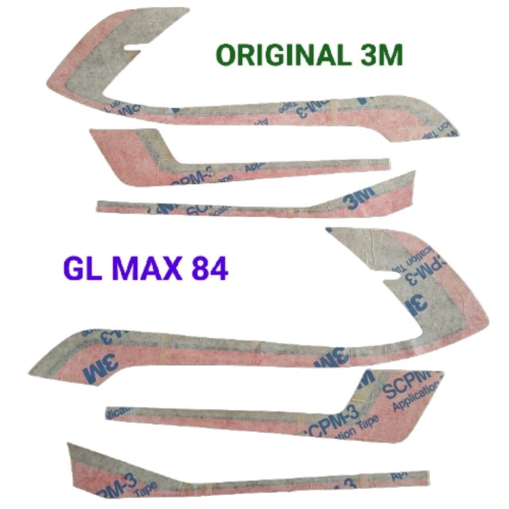 NOS ORIGINAL STRIPING STICKER STIKER GL MAX 84 1984 ORISINIL ASLI