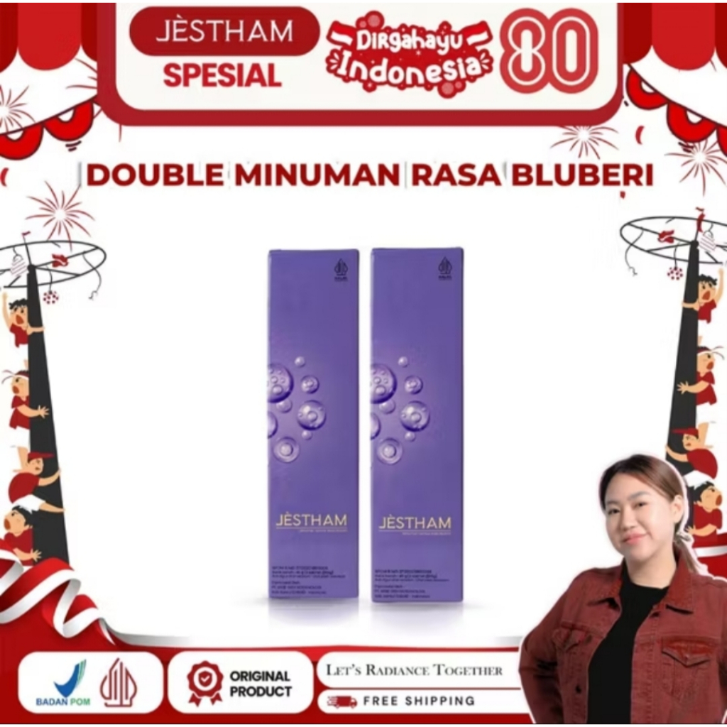 

Jestham Paket Double Bubuk Minuman Blueberry