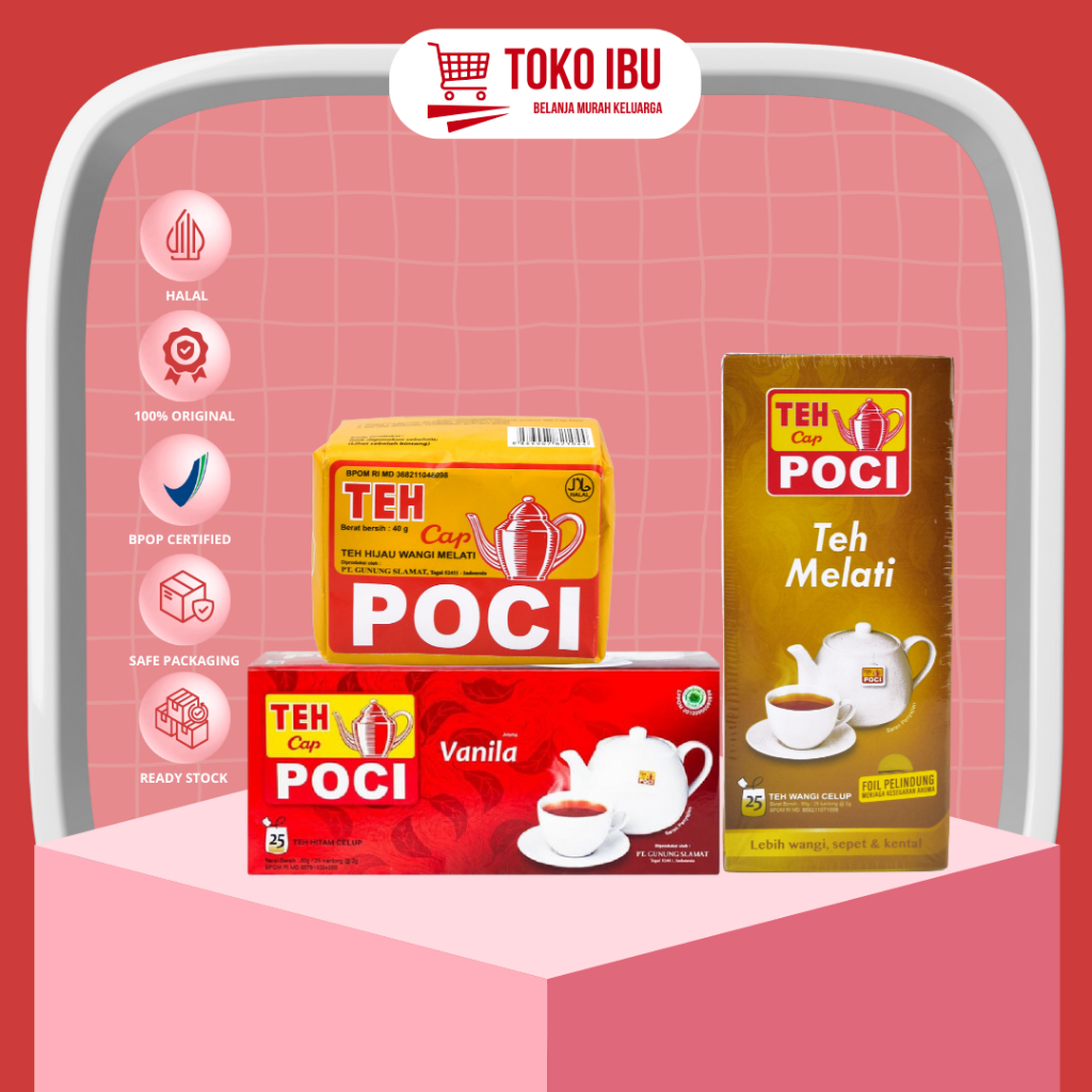 

Teh Cap Poci Celup - Tabur Kuning / Vanilla - Jasmine Celup 25s