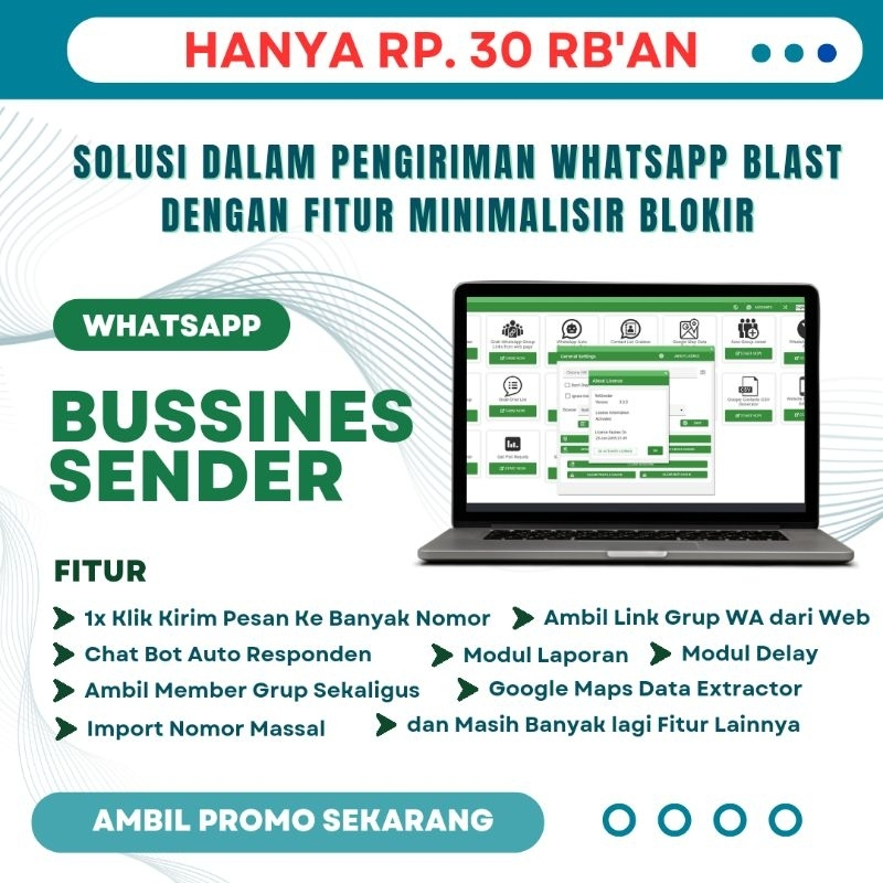 wa sender wa sender pro wa sender android wa sender business termurah