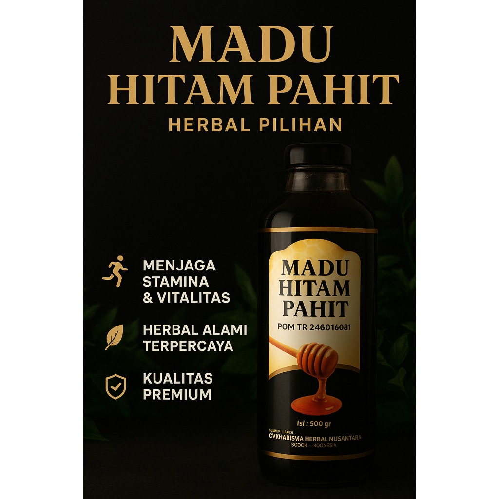 

Madu Hitam Pahit Asli 500gr – Meringankan Kencing Manis Diabetes Menjaga Stamina dan Kesehatan