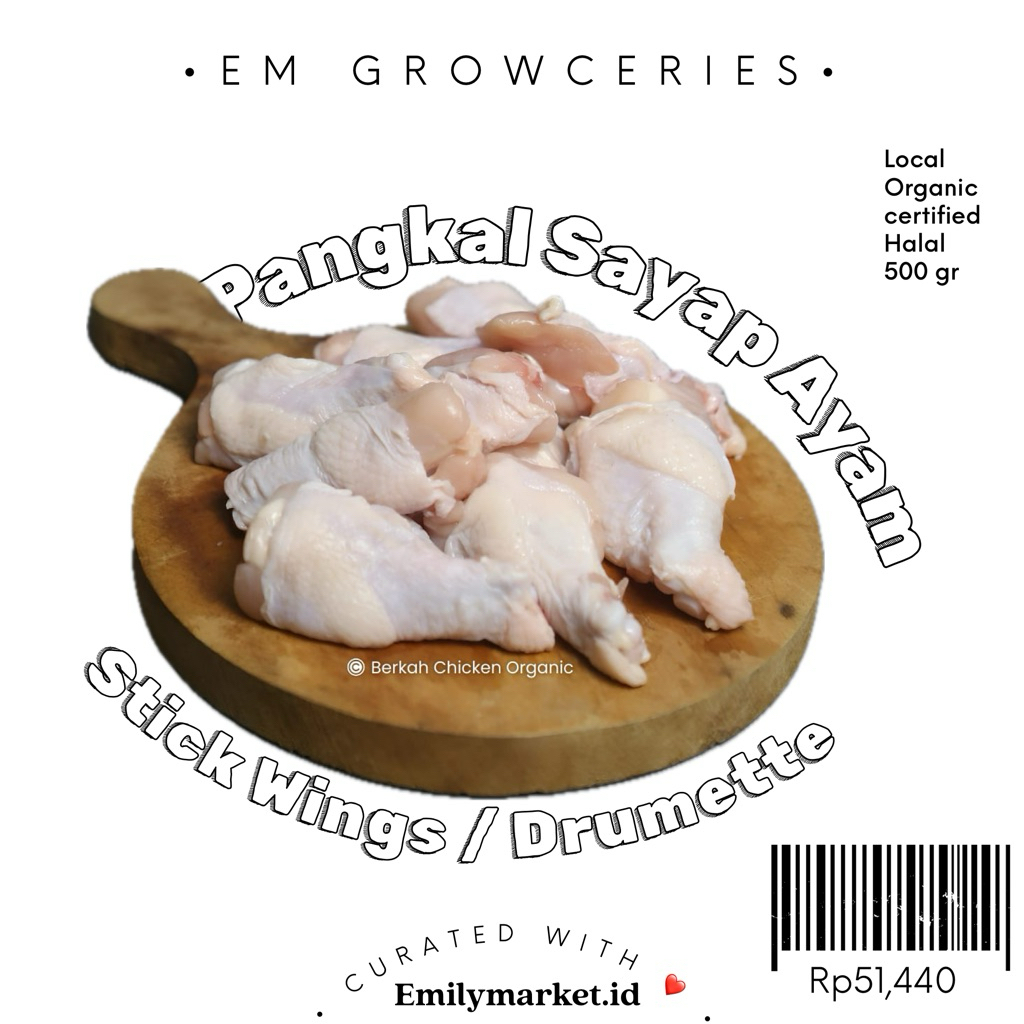 

Chicken Stick Wings / Pangkal Sayap Ayam Potong Organik by Berkah Chicken