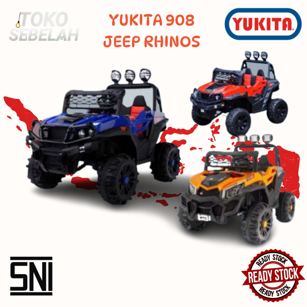 Mainan Mobil Aki Anak RHINOS Yukita 908 Maenan Mobilan