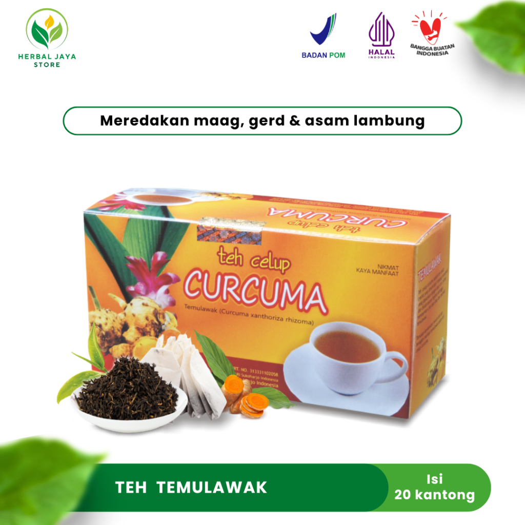 

Teh Celup Curcuma Temulawak Tazakka 20 Kantong Tea Bag Obat Gerd Asam Lambung Minuman Kesehatan