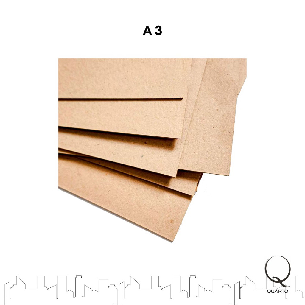 

Kertas Karton A3 42x30cm Tebal 2mm | Warna Cokelat | Bahan Maket Arsitektur