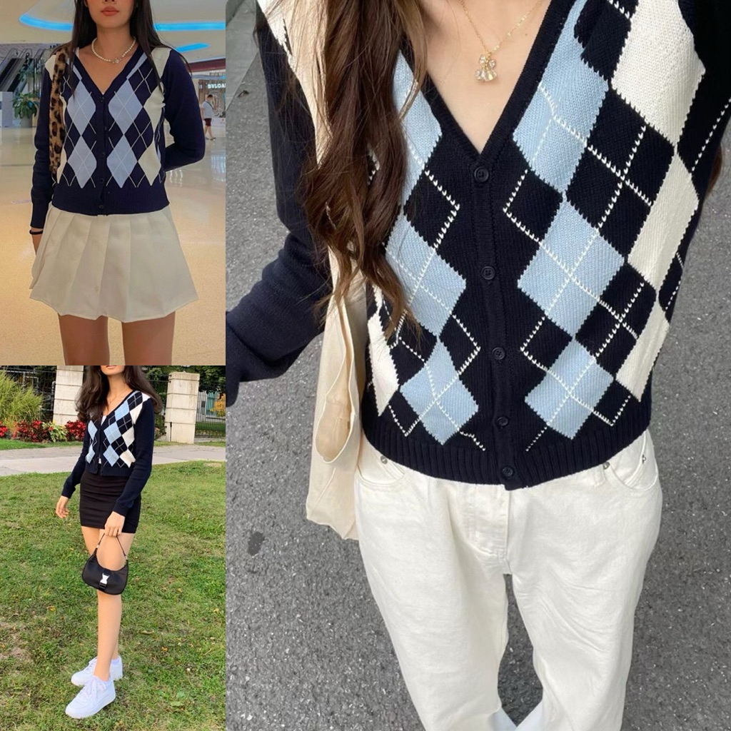 [NEW] Trend y2k BrandyMelv Cardigan Premium Knit Tebal tapi Nyaman tidak bikin gerah Button Up Cardi