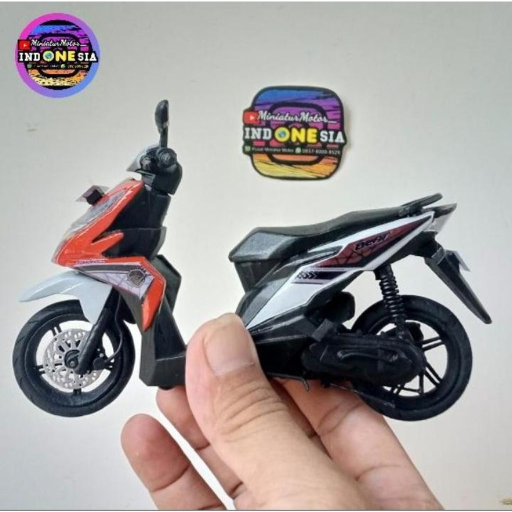 Diecast miniatur motor HONDA Beat ESP Skala 1:12 Handmade, BISA REQUEST