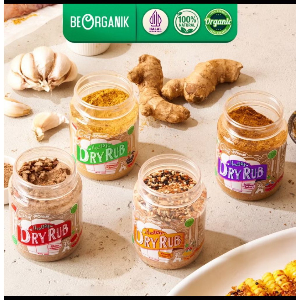 

Beorganik Healthy Dry Rub/ Bumbu Marinasi Zero Kalori & Non Msg 100gr