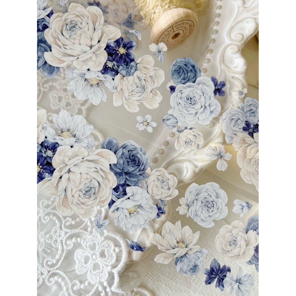 

Yi Er Frost Island Roses Flower PET Tape