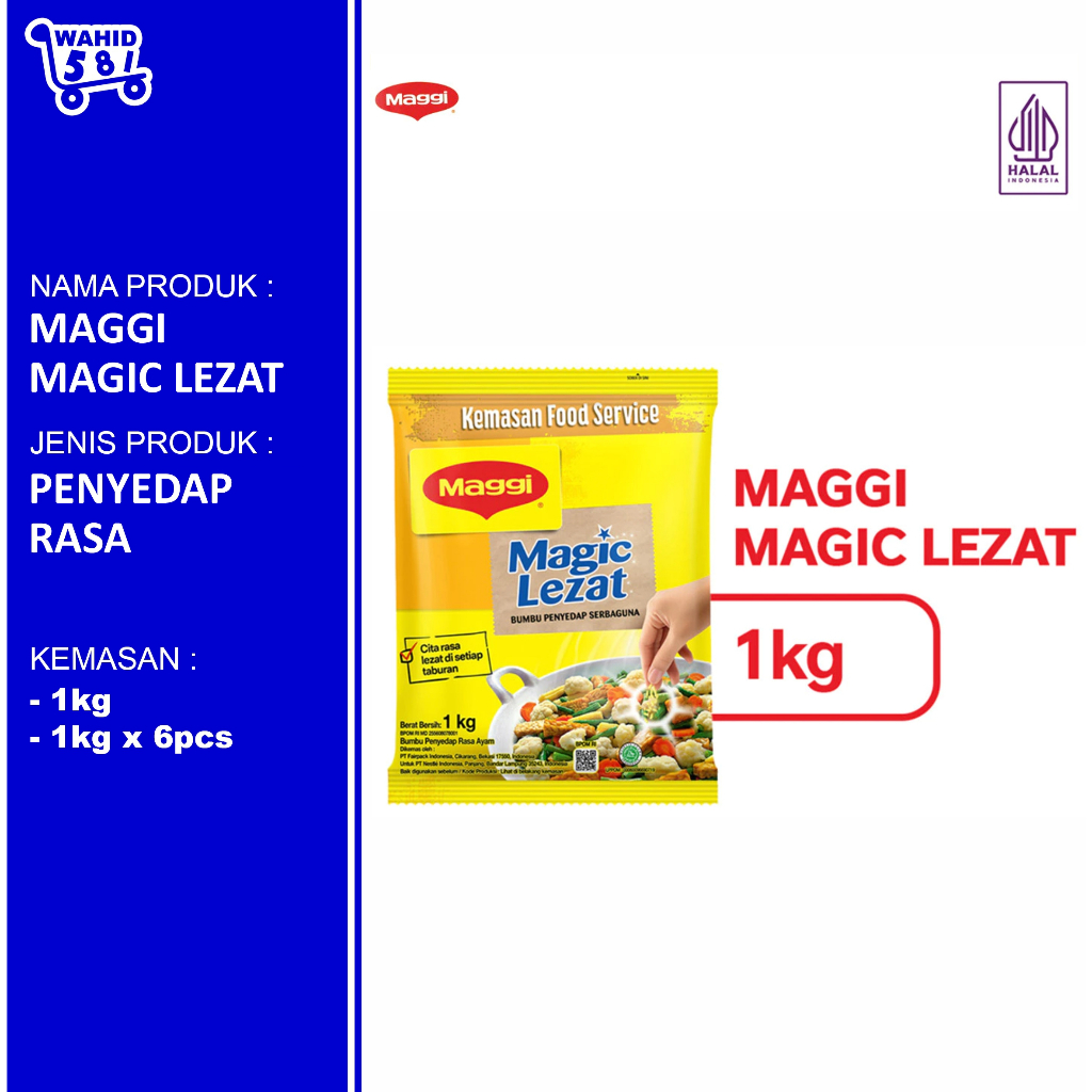 

Maggi Magic Lezat Pouch 1kg Bumbu Penyedap Rasa Serbaguna