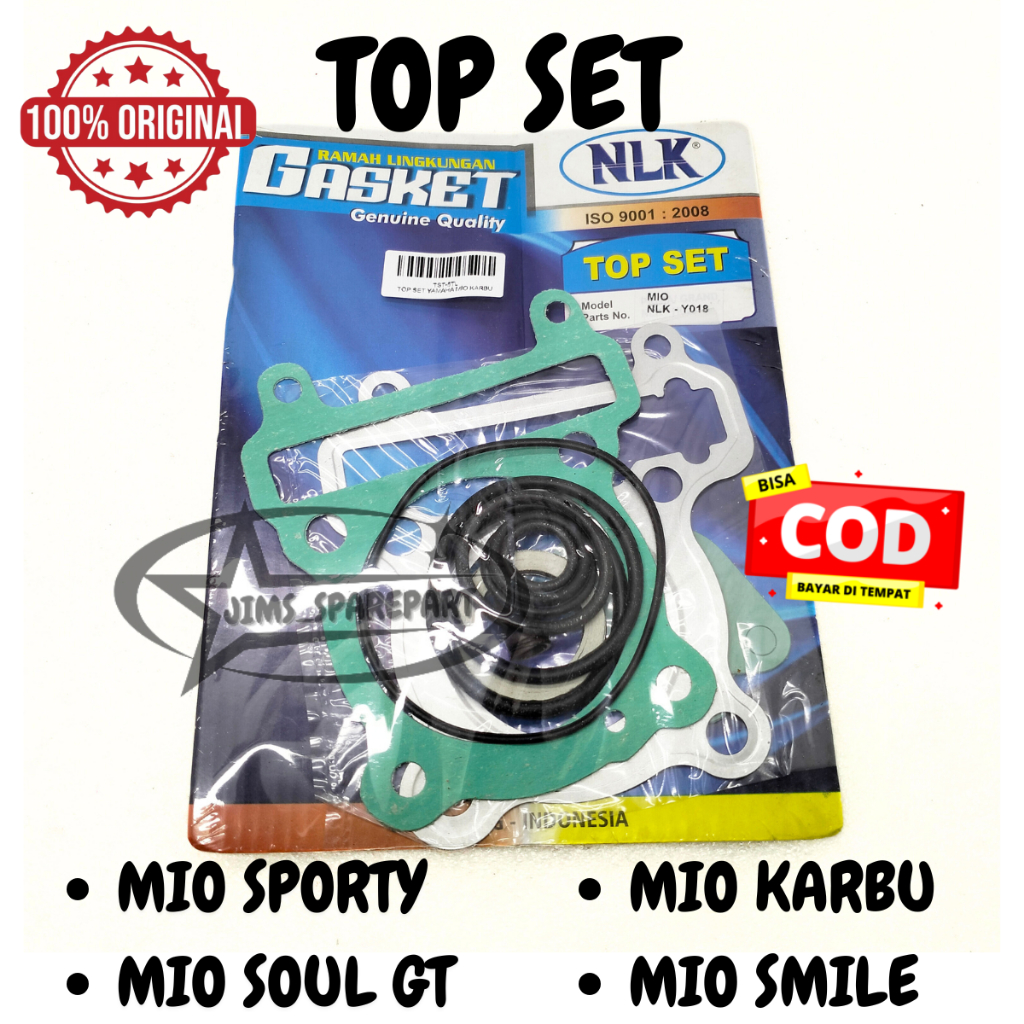 TOP SET TOPSET YAMAHA 5TL MIO SPORTY SOUL GT KARBU SMILE PAKING GASKET KUALITAS ASLI ORI YGP PACKING
