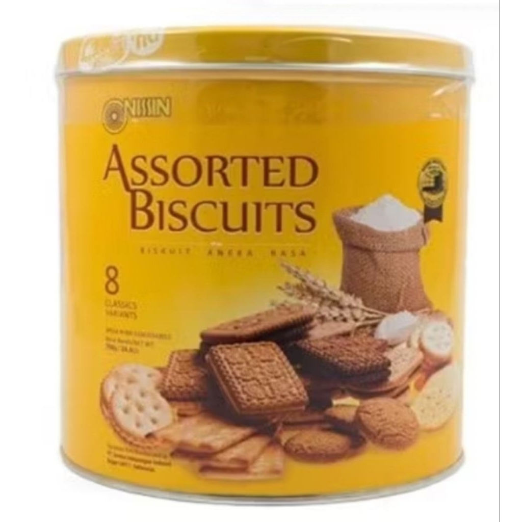 NISSIN ASSORTED BISCUIT YELLOW KALENG