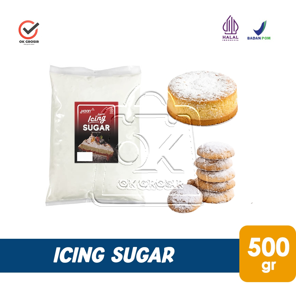 

Haan Icing Sugar Fiesta / Tepung Gula / Gula Dingin Dekorasi (500 gr)