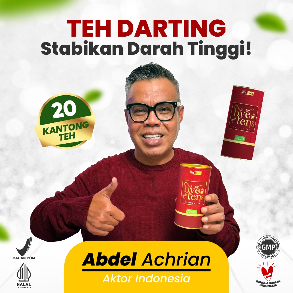 

Bye Tens - Teh Herbal Byetens Premium Tea Membantu Mengatasi Hipertensi dan Kolesterol