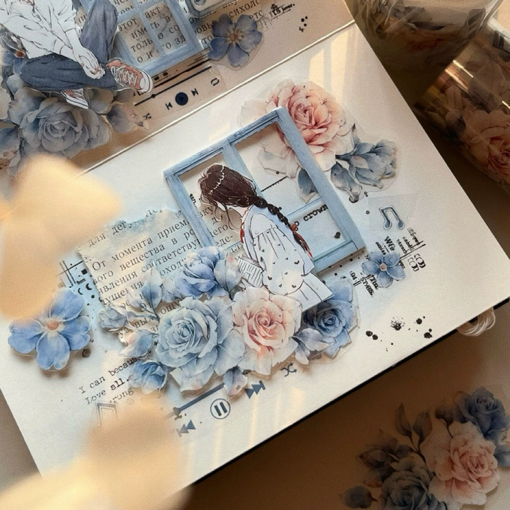 

Yi Er Blue Music & Roses PET Tape