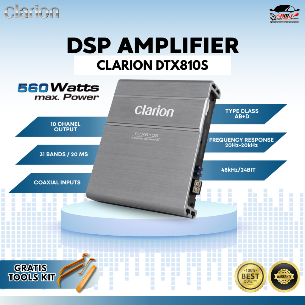 DSP AMPLIFIER / PROSESOR AUDIO MOBIL / DSP CLARION DTX810S / DSP PROCESSOR AMPLIFIER