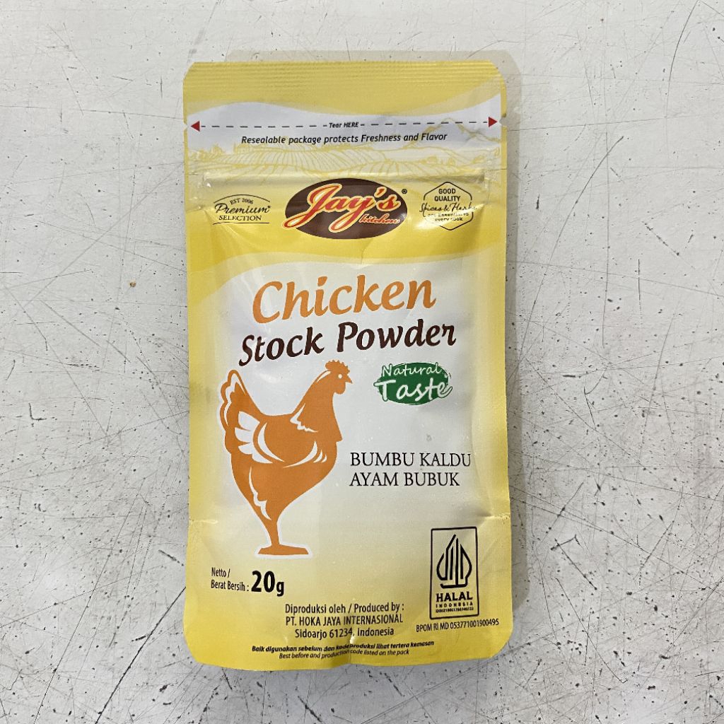 

Jay's chicken stock powder sachet 20 gram | bumbu kaldu ayam bubuk