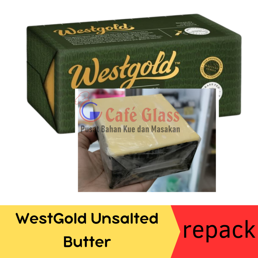 

Westgold Butter Unsalted / Unsalted Butter-Kemasan Repack (250Gr)