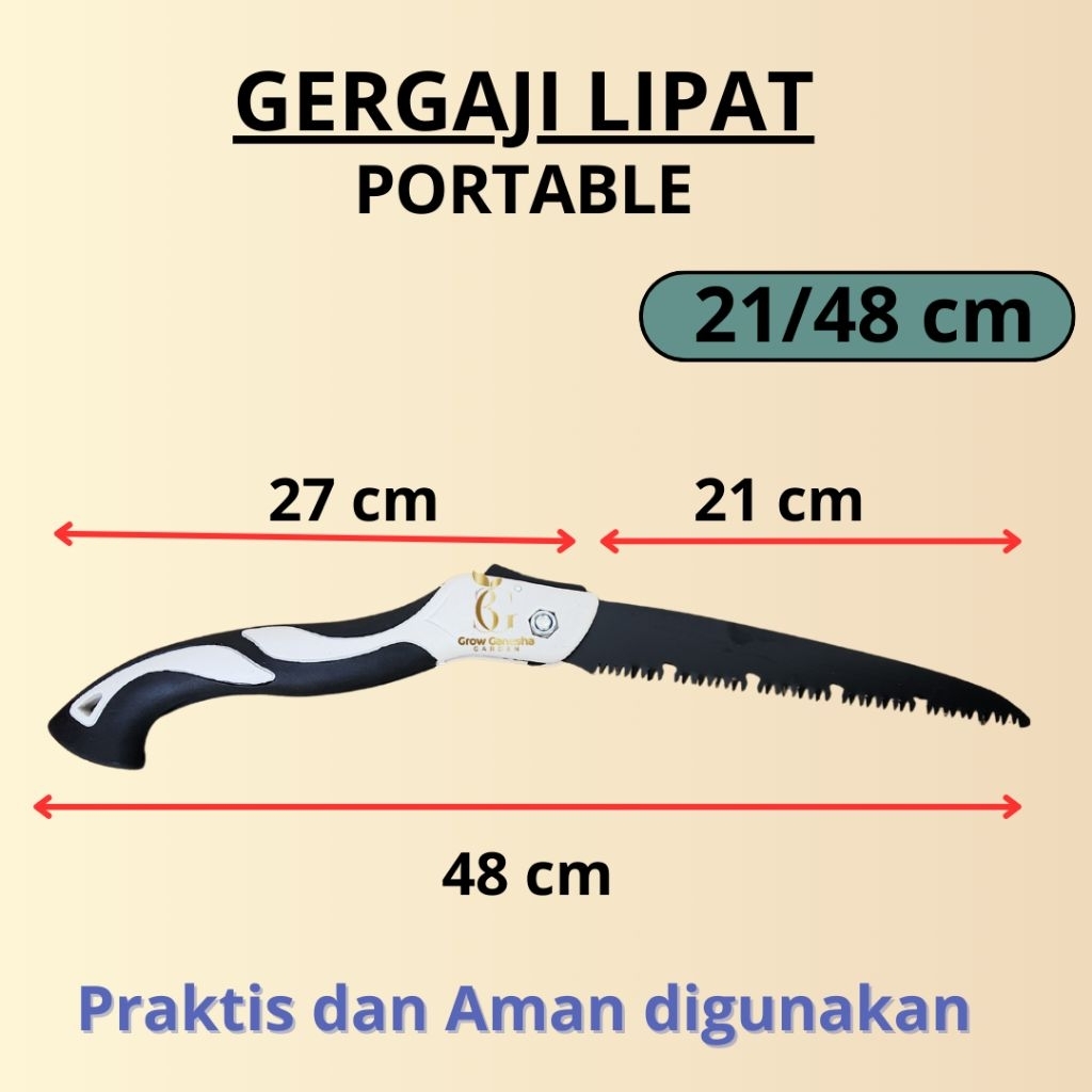 GERGAJI LIPAT PORTABLE || GERGAJI LIPAT MULTIFUNGSI || 21×48 CM