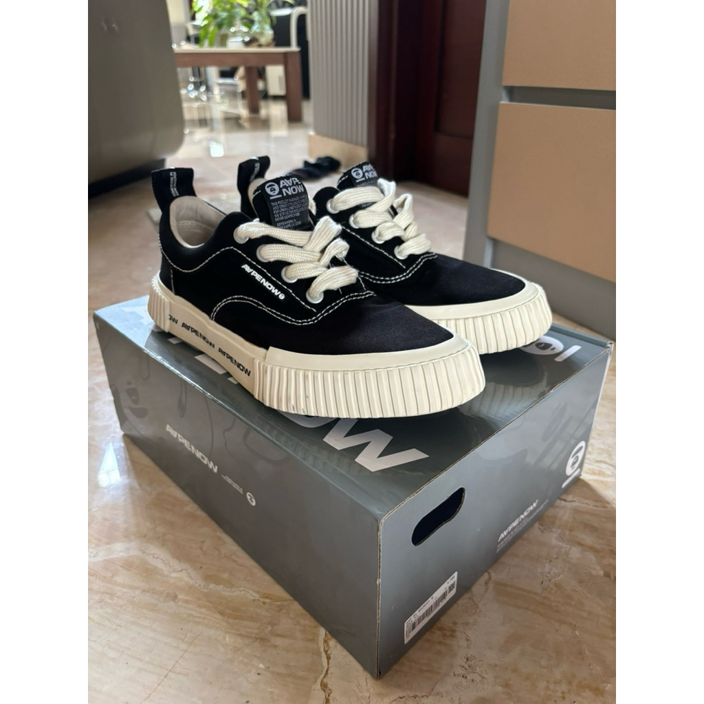 AAPE NOW SHOES BAPE GALAXY LITE BLACK preloved, second, bekas