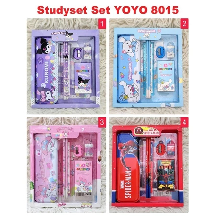 

PAKET ALAT TULIS STUDY STATIONERY SET 8015 SANRIO CINNAMOROLL KUROMI MELODY
