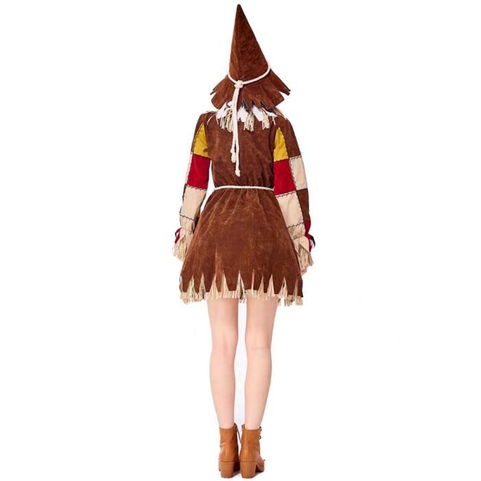 Scarecrow The Wizard of Oz Woman Costume Halloween Wanita Orang Sawah