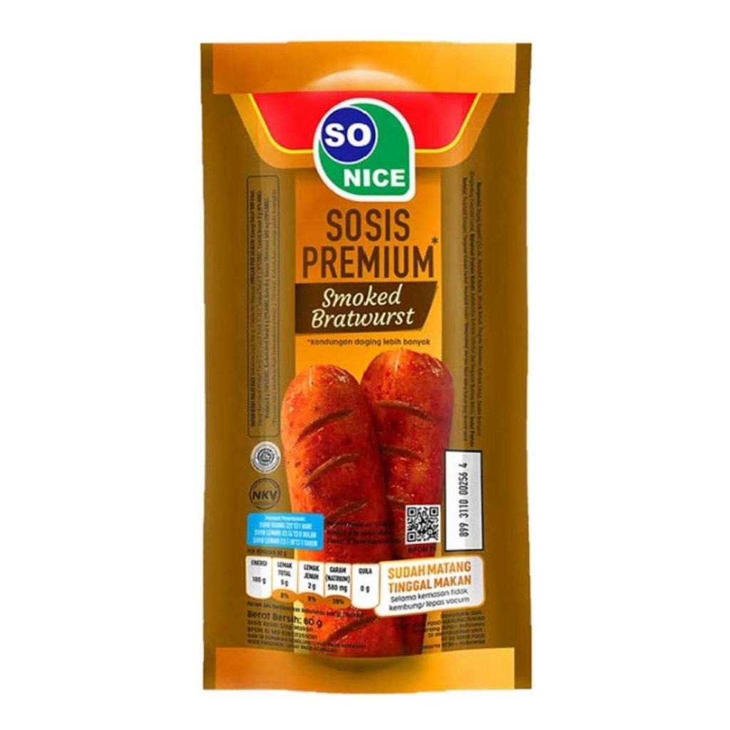 

(Misha) So Nice Sosis Premium 60g