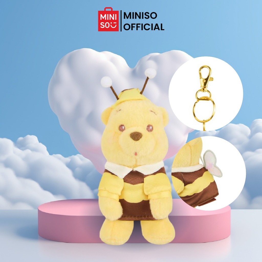 Miniso x Disney Winnie-the-Pooh Collection Plush Pendant Gantungan Tas Winnie The Pooh Gantungan Kun