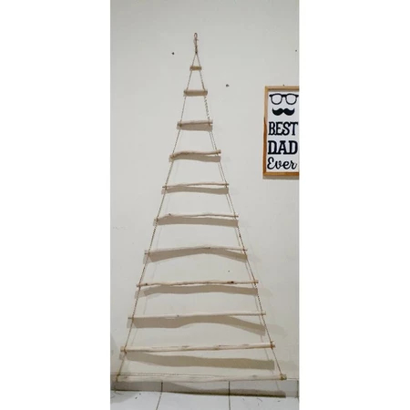 Pohon Natal Ranting Kayu Jati