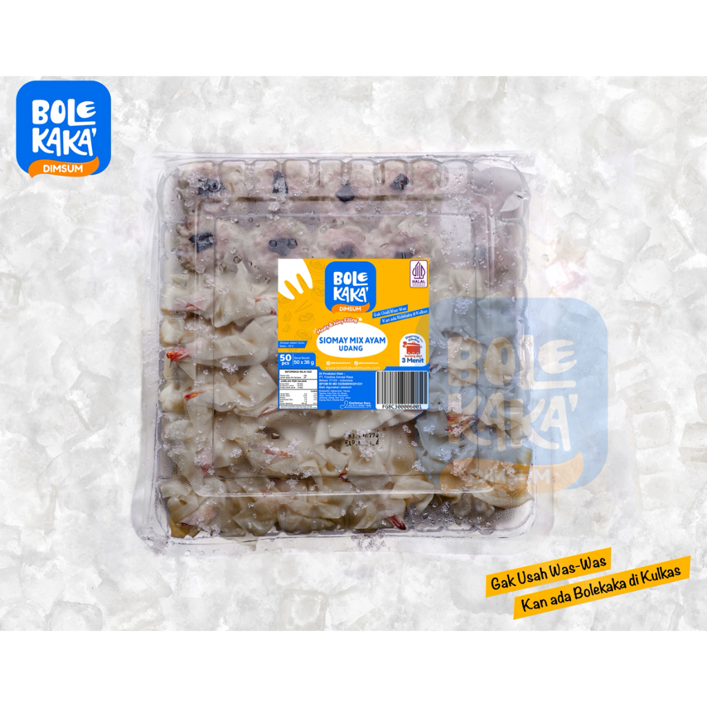 

DIMSUM BOLEKAKA MIX AYAM & UDANG - ISI 50 PSC
