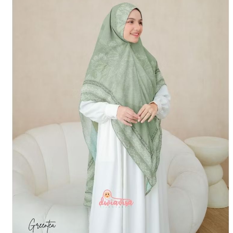 DWIAVISA - khimar safira printing ceruti babydoll motif printing