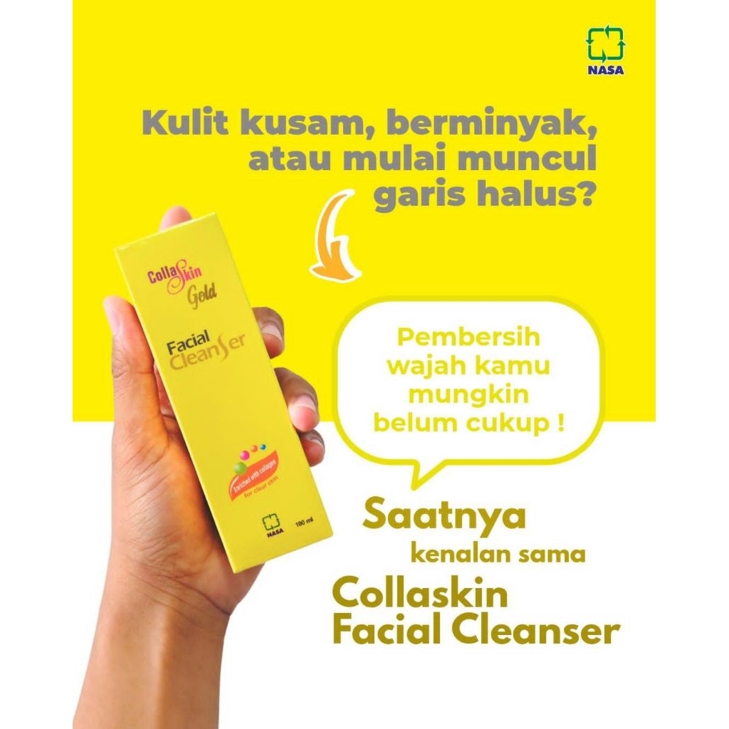 NC-COFC sabun wajah dengan collagen halal Collaskin Facial Cleanser