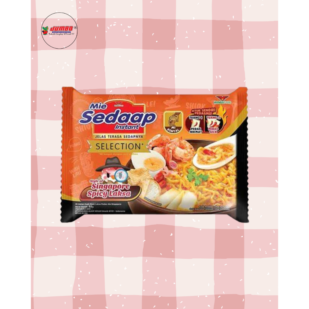 

Sedaap Kuah Singapore Spicy Laksa 83gr/Mie Rebus/Noodle/Makanan Instan