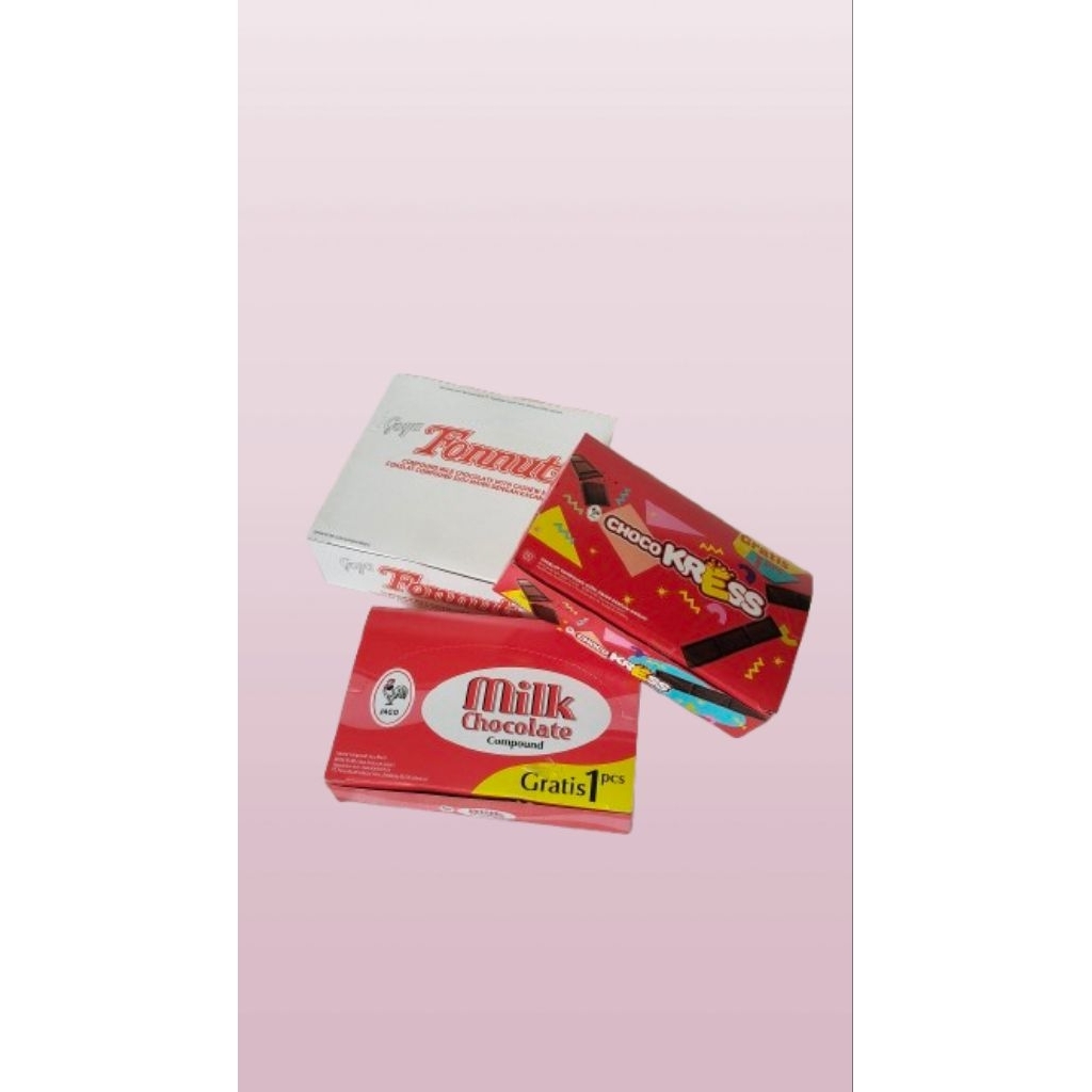 

cokelat susu compound kemasan box