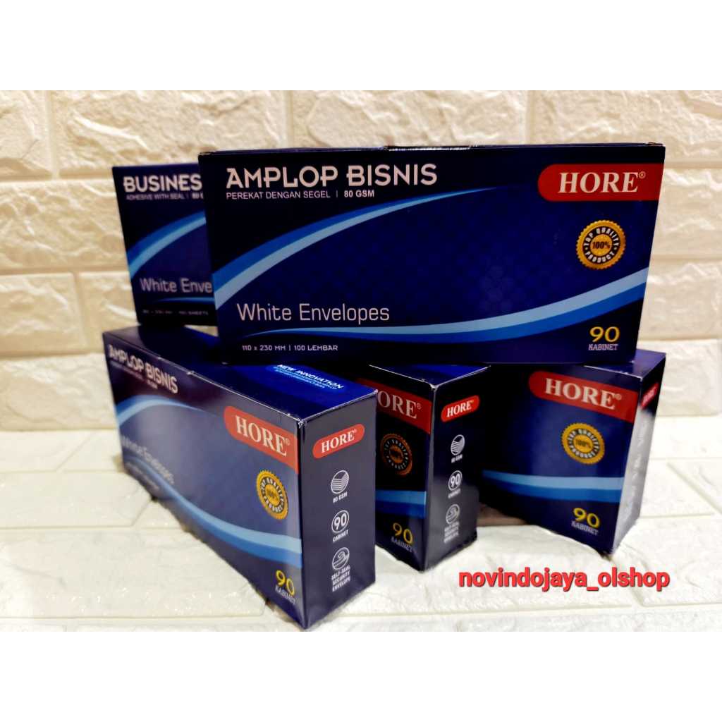 

1PAK AMPLOP BISNIS PUTIH MEREK HORE 80GSM 110X230MM ISI 100PCS TERLARIS